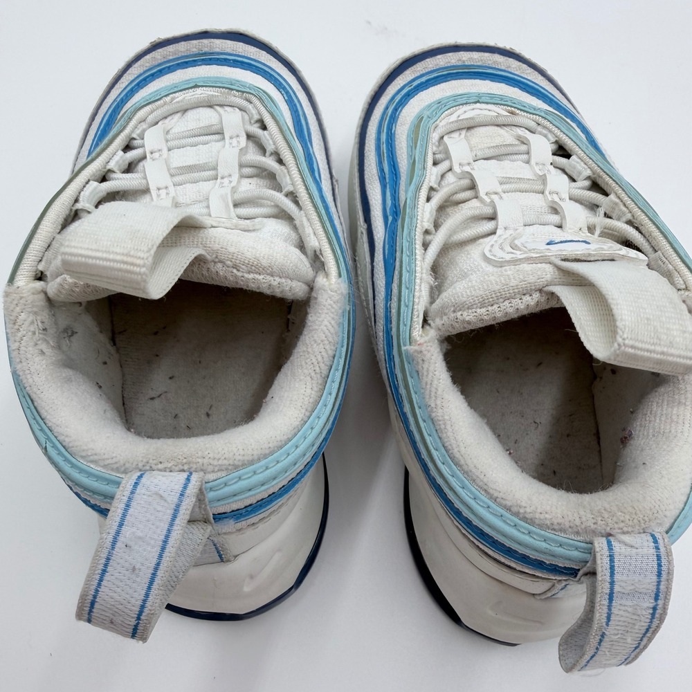 Nike Air Max 97 Toddler Shoes White Blue DR0639-120 Size 7C Kids Sneakers